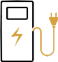 Icone de la prestation borne de recharge véhicule électrique ESHB